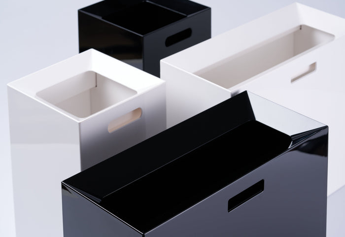 Two Yamazaki Home TOWER Trash Cans 