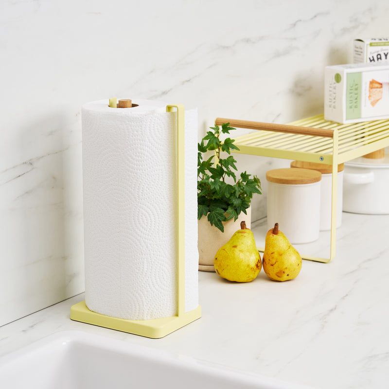Paper Towel Holder - Steel + Wood — image 2