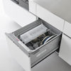 Colander portion of Yamazaki Home Refrigerator Colander with Lid & Divider inside a dishwasher