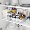 Yamazaki Home Refrigerator Organizer Bin - Wide storing various foods in a refrigerator