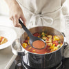 Testing sauce using Yamazaki Home Floating Cooking Spoon