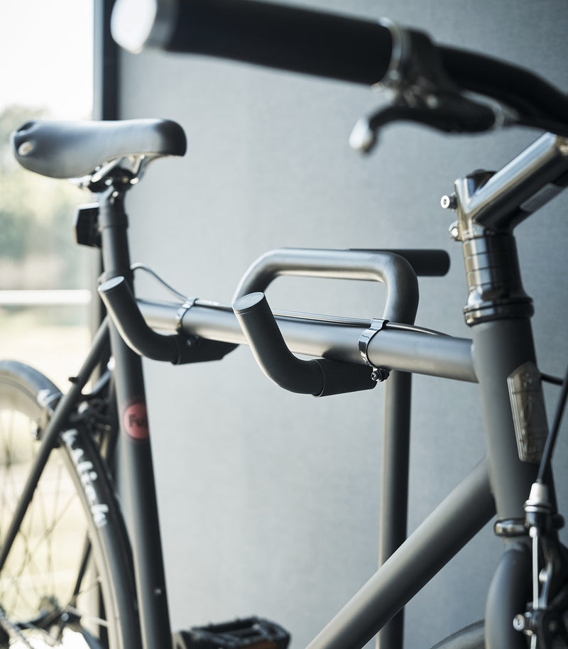 Close up of storage rungs on Yamazaki Home Bicycle Stand