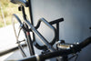 Close up top-down view of storage rungs on Yamazaki Home Bicycle Stand
