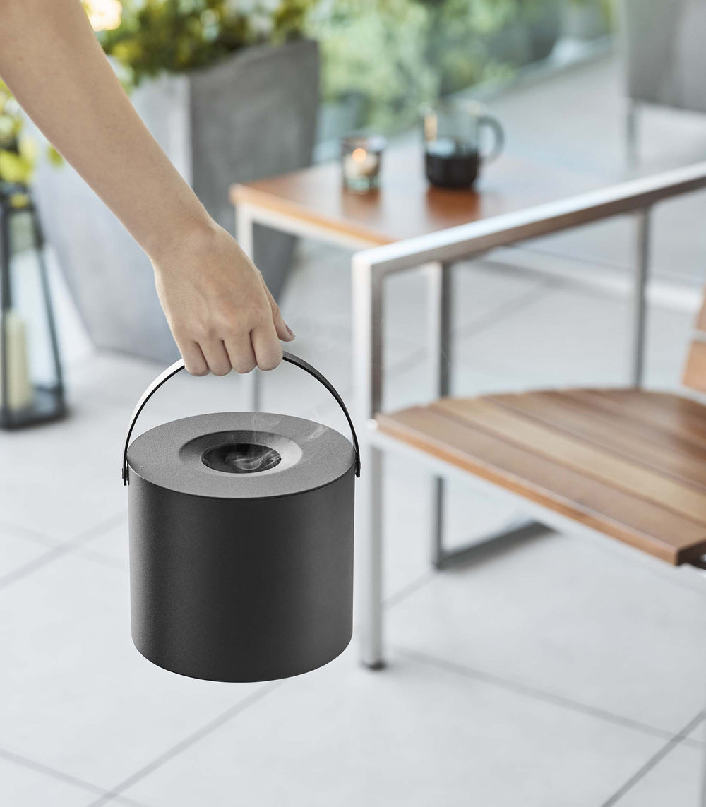 Support ou étui de rangement pour bobine anti-moustique - Acier