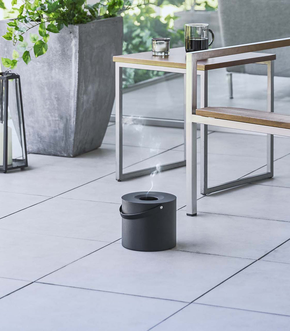 Support ou étui de rangement pour bobine anti-moustique - Acier