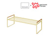 Yamazaki home and Apartment Therapy, Countertop Wire Shelf in Yellow with white background. 
