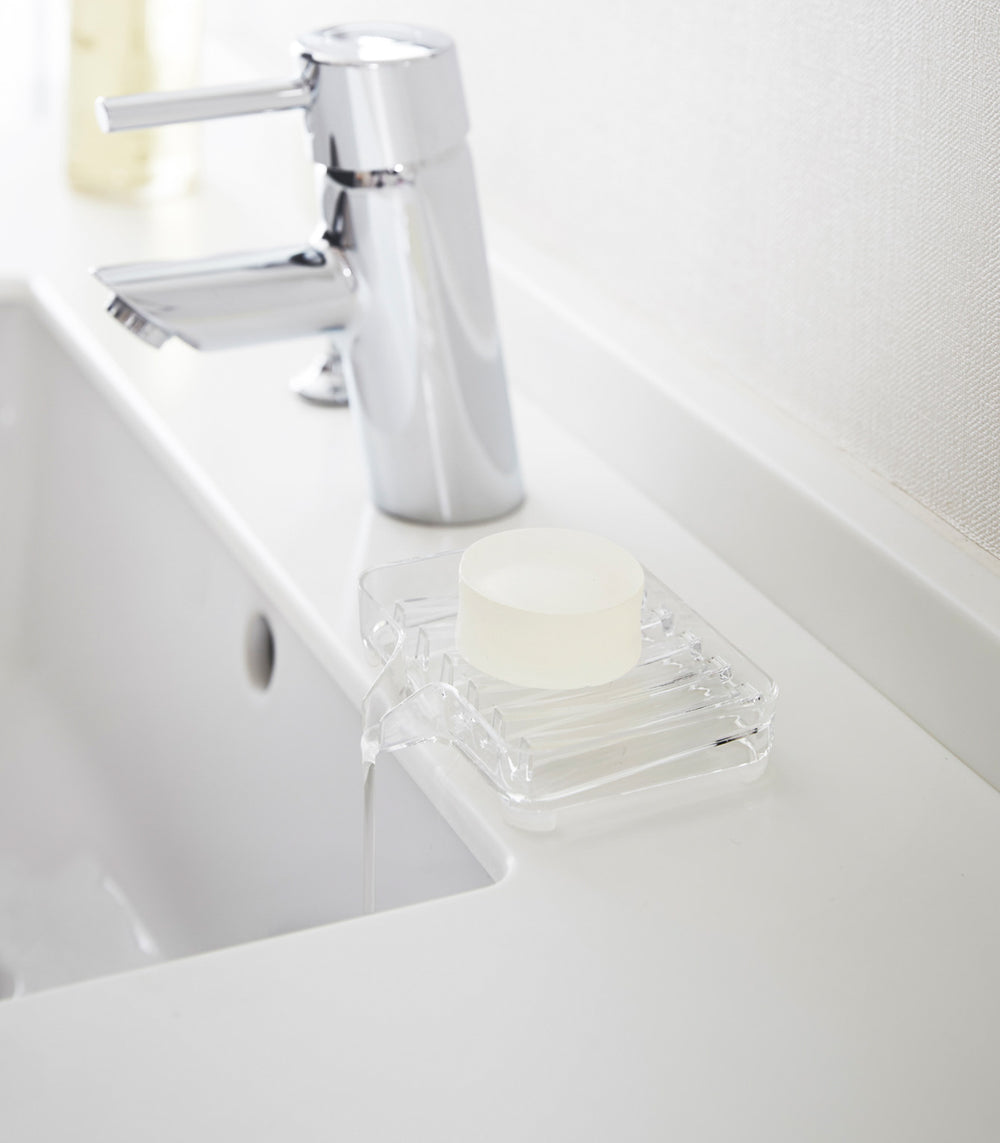 Porte-savon auto-drainant - Acrylique