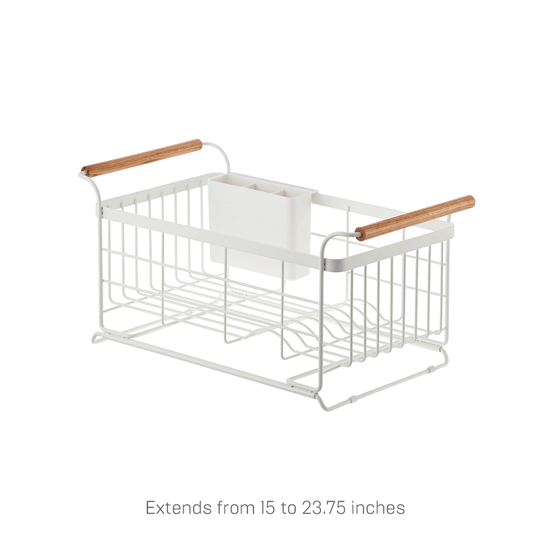 Product GIF showcasing the various configuration options for Over-the-Sink Dish Rack