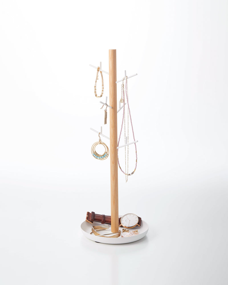 Prop photo showing Jewelry + Accessory Stand with various props.