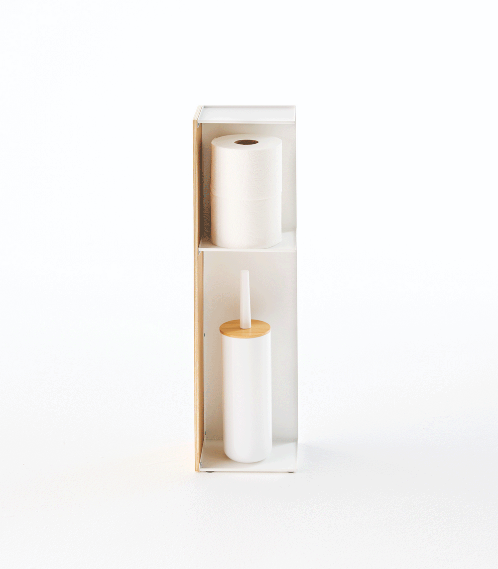 Bathroom Organizer - Steel + Wood