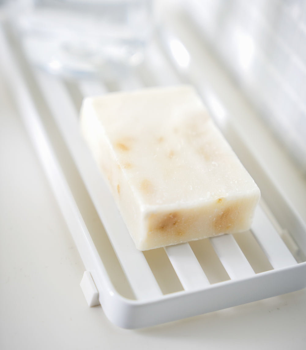 Plateau de salle de bain à fentes - Acier